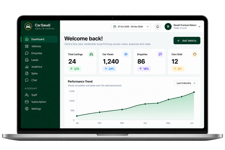 CarSaudi Dealer Portal